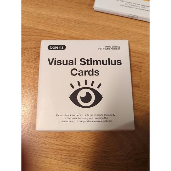 Beiens Visual Stimulus Cards Black And White And Multicolored Cards Lot Of 3 - Picture 5 of 10